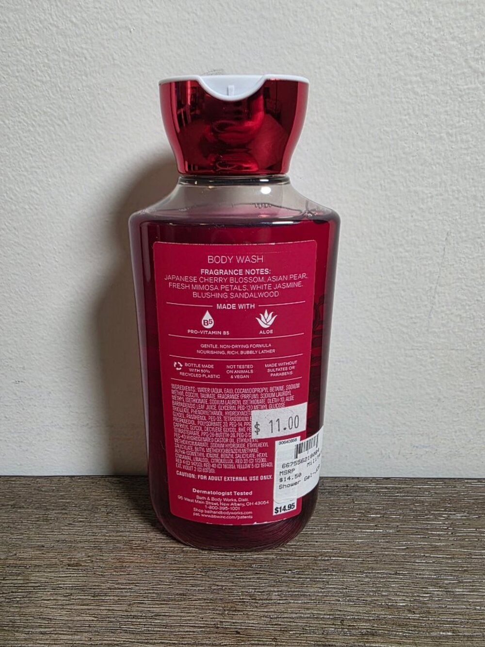 Japanese Cherry Blossom Body Wash Bath & Body Works 10 fl oz NEW - Picture 2 of 4
